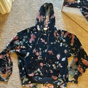 Nordstrom Tie-Dye Velvet Sweatshirt